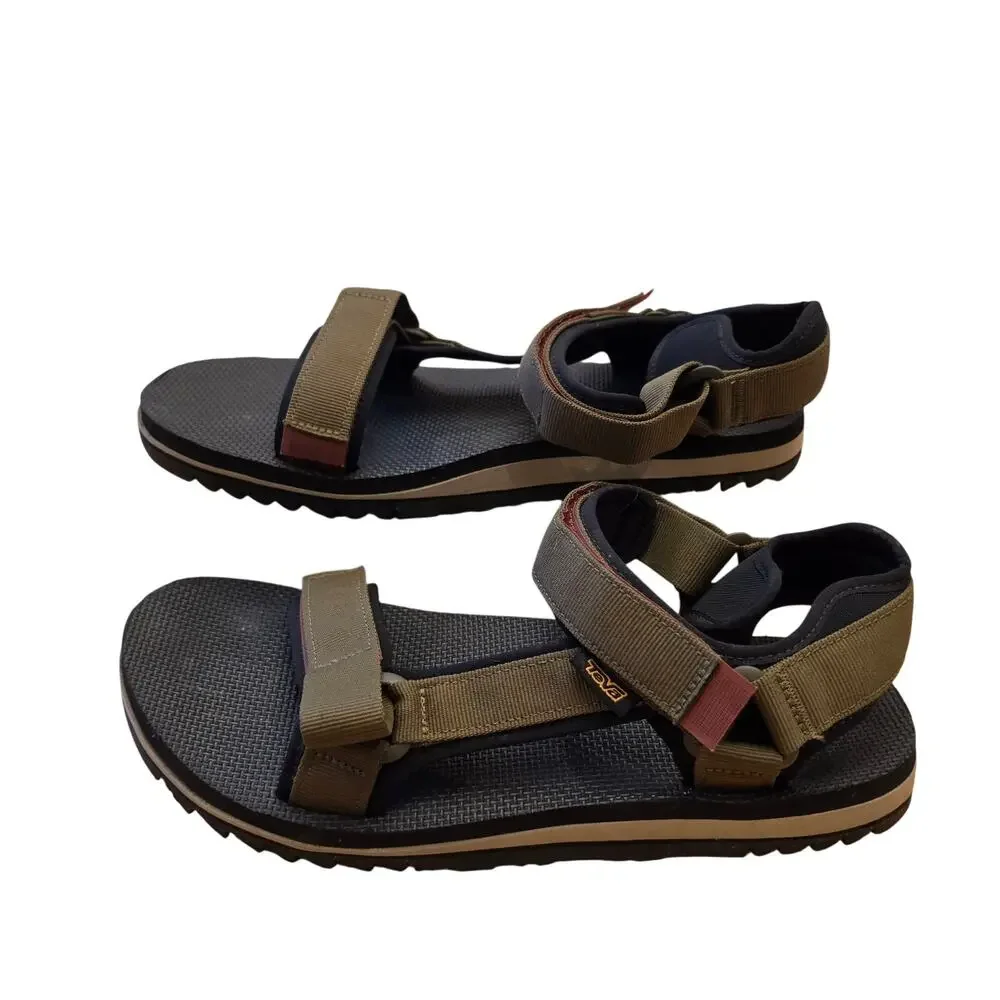 Teva Universal Trail Strappy Sandals Men's Size 12 Dark Olive Ourdoor Hiking